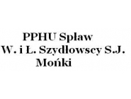 PPHU Spław W. i Ł. Szydłowscy S.J.: tarcica obrzynana, krawędziaki, deska obiciowa i szalunkowa, więźba dachowa, tarcica sucha i mokra Mońki