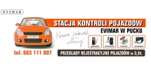 Evimar Pieniężno: przeglądy rejestracyjne do 3,5 t., stacja kontroli pojazdów, badania techniczne przyczep, badania techniczne motocykli