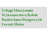 Usługi Maszynami Wykonawstwo Robót Budowlano Drogowych Towarowy Transport Drogowy Z. Hofer Wola Krzysztoporska