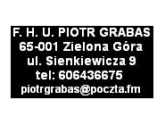 Piotr Grabas Zielona Góra: obrabianie materiałów, cięcie wodą, nietypowe projektowanie, innowacyjne projekty, kształtowanie materiałów