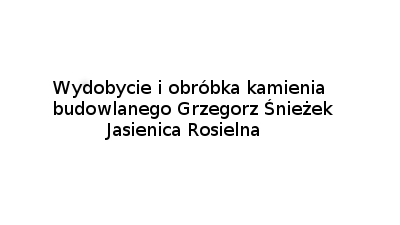 Wydobycie i obróbka kamienia budowlanego Grzegorz Śnieżek: schody kamienne, parapety, tarasy, rzeźby z kamienia, piaskowiec Jasienica Rosielna