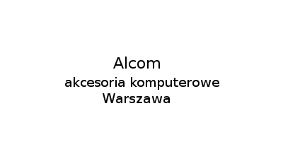 Alcom: tonery, tusze, regeneracja tonerów, książki Helion, książki komputerowe, akcesoria komputerowe Warszawa