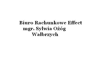 Biuro Rachunkowe Effect mgr S. Ożóg:  prowadzenie ksiąg rachunkowych, rozliczenia rachunkowe, rozliczenia PIT, księgi przychodów i rozchodów Wałbrzych