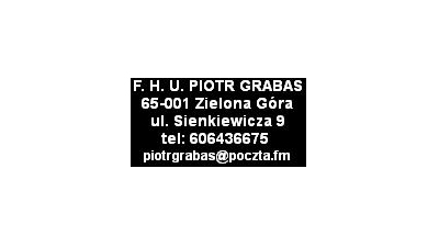 Piotr Grabas Zielona Góra: obrabianie materiałów, cięcie wodą, nietypowe projektowanie, innowacyjne projekty, kształtowanie materiałów